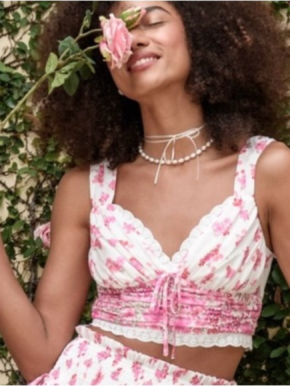 Altar'd State Pink Floral Top